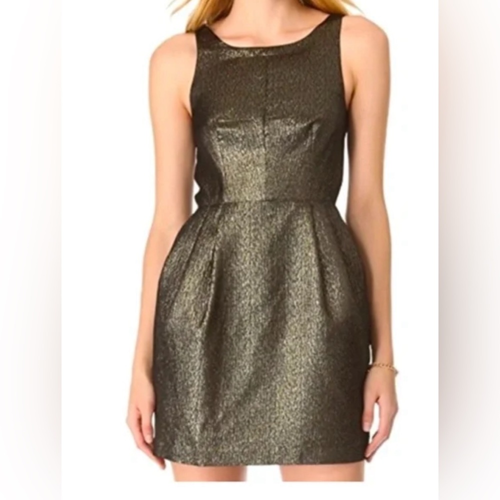 Club Monaco Black and Gold cocktail dress